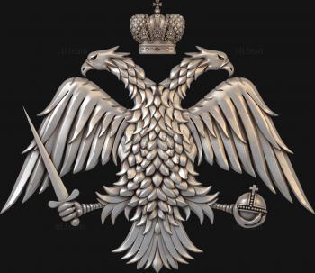 3D model Eagle with sword and power (STL)