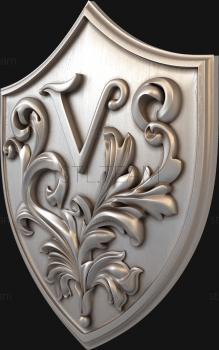 3D model Letter V (STL)