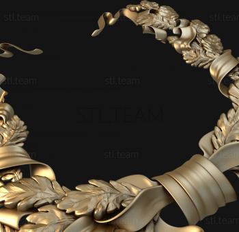 3D model Oak wreath (STL)