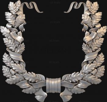 3D model Oak wreath (STL)