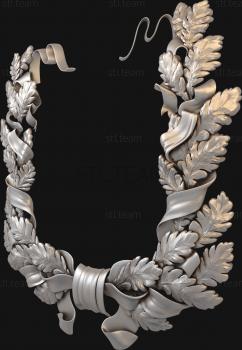 3D model Oak wreath (STL)