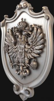 3D model Shield with the coat of arms of Russia (STL)