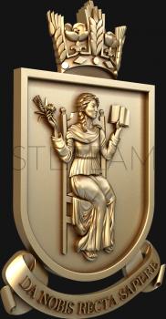 3D model Coat of Arms of Mentoring (STL)