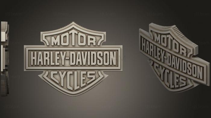 3D model Harley Davidson Logo 2 (STL)