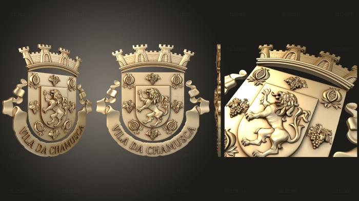 3D model Coat of arms of vila da chamusca (STL)
