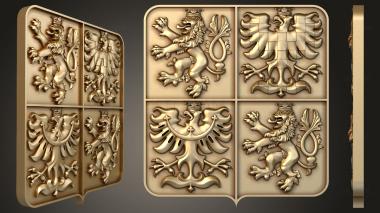 3D model National emblem of the Czech Republic (STL)