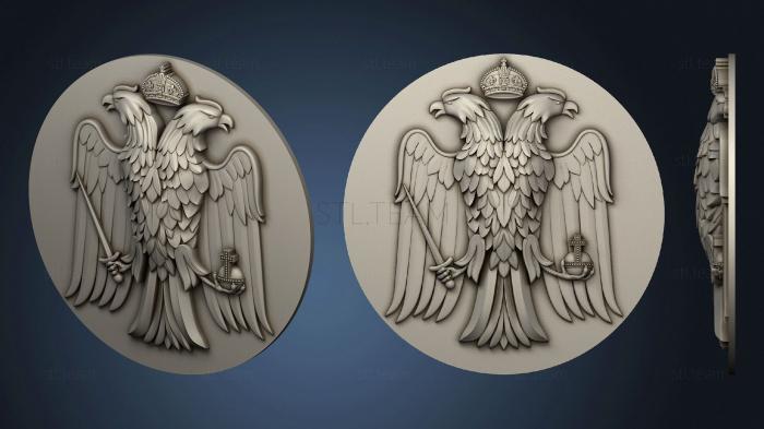 3D model Coat of arms with eagle (STL)