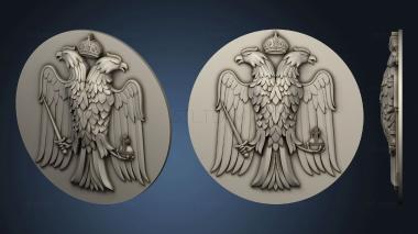 3D model Coat of arms with eagle (STL)