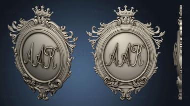 3D model Coat of arms with anagram (STL)