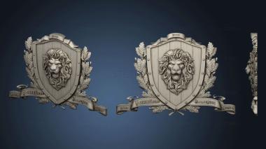 3D model Coat of arms on the fireplace (STL)