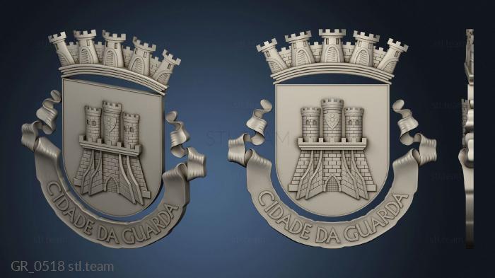 3D model Guarda Coat of arms (STL)