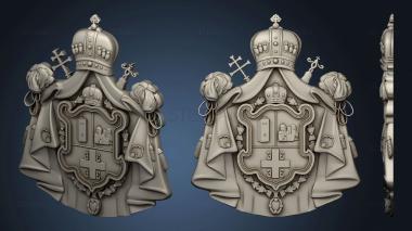 3D model Serbian Orthodox Church emblem (STL)