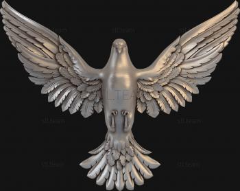 3D модель Садящийся голубь (STL)