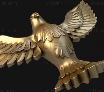 3D модель Взлетающий голубь (STL)