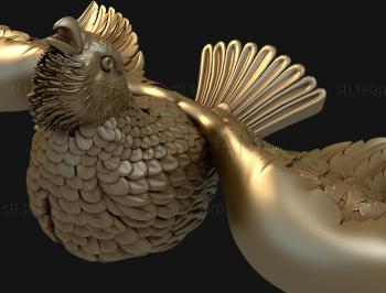 3D модель Бородатый голубь (STL)