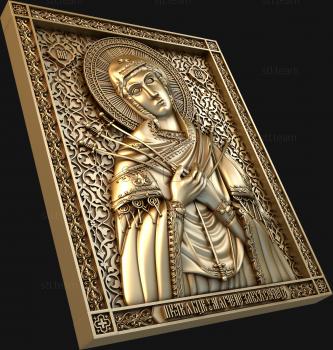3D model Seven-shot Icon of the Mother of God (STL)