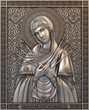 3D model Seven-shot Icon of the Mother of God (STL)