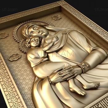 3D модель Божия Матерь «Взыскание Погибших» (STL)