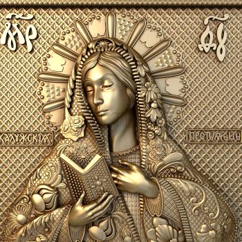 3D model Icon of the Mother of God Kaluga (STL)