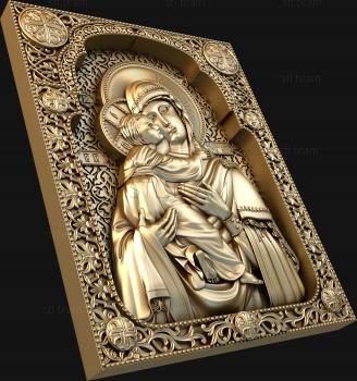 3D model Our Lady of Vladimir (STL)