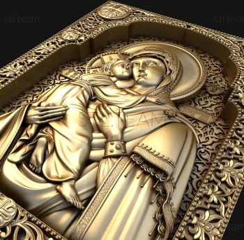 3D model Our Lady of Vladimir (STL)