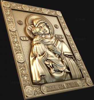 3D model Our Lady of Vladimir (STL)