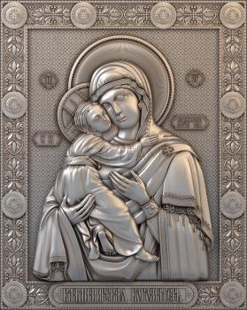 3D model Our Lady of Vladimir (STL)