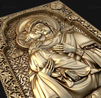 3D model Vladimir blessed Mother of God (STL)