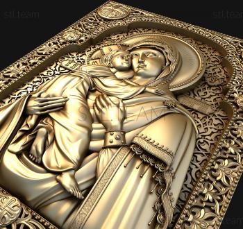 3D model Vladimir blessed Mother of God (STL)