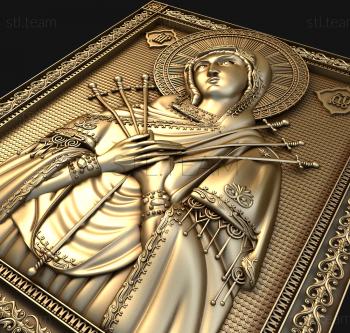 3D model Seven-arrow icon of the Mother God (STL)