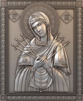 3D model Seven-arrow icon of the Mother God (STL)