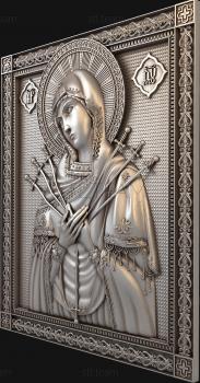 3D model Seven-arrow icon of the Mother God (STL)