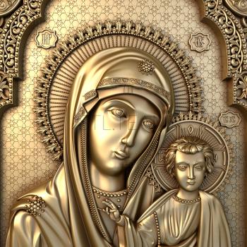 3D model Kazan Icon of the Mother of God (STL)