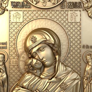 3D model Icon of the Vladimir Mother of God (STL)