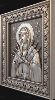 3D model Seven-arrow Icon of the Mother of God (STL)