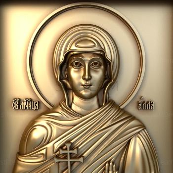 3D model Holy Martyr Alla (STL)