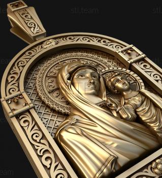 3D model Kazan Icon of the Mother of God (STL)