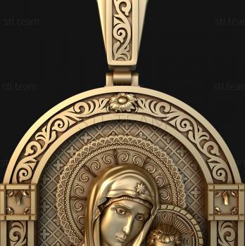 3D model Kazan Icon of the Mother of God (STL)