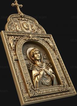 3D model Seven-arrow Icon of the Mother of God Icon case (STL)