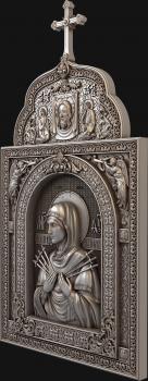 3D model Seven-arrow Icon of the Mother of God Icon case (STL)