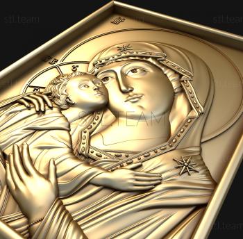 3D модель Казанская Икона Божией Матери (STL)