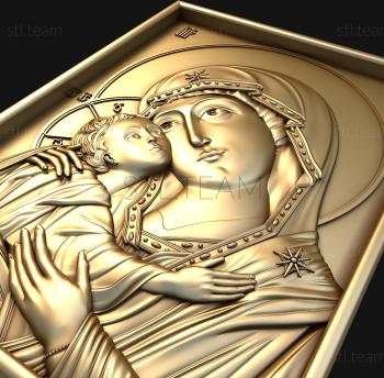 3D model Kazan Icon of the Mother of God (STL)