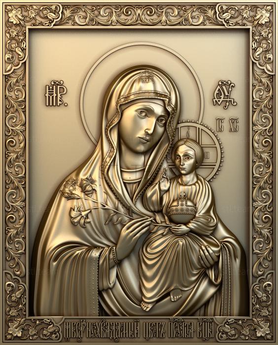 3D model The unfading color of the Most Holy Theotokos (STL)
