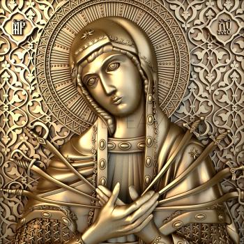 3D model Seven-arrow Icon of the Mother of God (STL)