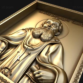 3D model St. Alexander of Svirsky (STL)