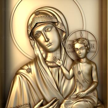 3D model Vladimirskaya Mother of God (STL)