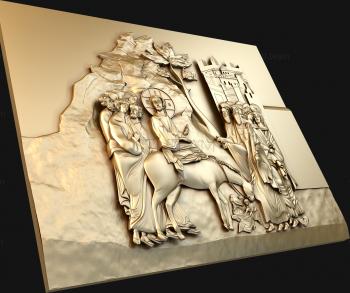 3D model The entry of Jesus Christ into Jerusalem (STL)