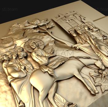 3D model The entry of Jesus Christ into Jerusalem (STL)