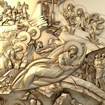 3D model Icon of the Nativity of Christ (STL)