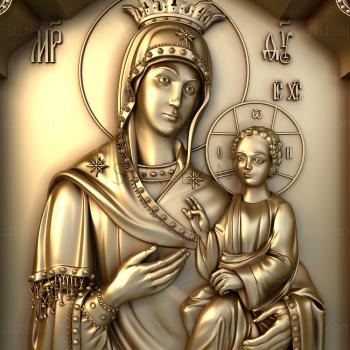 3D model Kazan Icon of the Mother of God (STL)